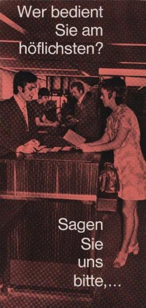Sagen Sie uns bitte : Wer bedient Sie am höflichsten (Faltprospekt)