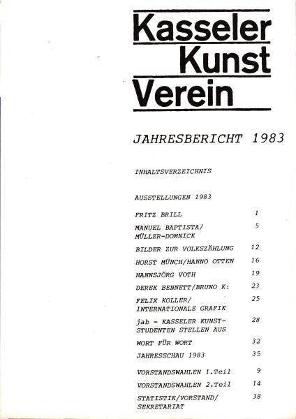 Jahresbericht 1983