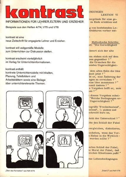 kontrast : Informationen für Lehrer, Eltern u. Erzieher