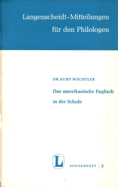 Das amerikanische Englisch in der Schule