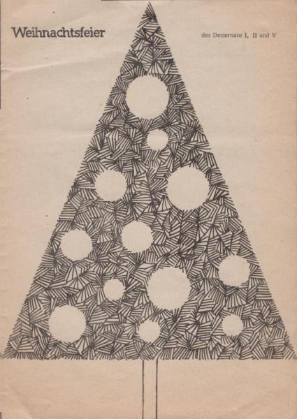 Weihnachtsfeier der Dezernate 1, 2 und 5 : Einladung