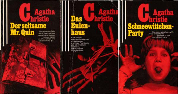 3 x Agatha Christie ; 1., Schneewittchen - Party / 2., Das Eulenhaus / 3., Der seltsame Mr. Quin - Bücherpaket