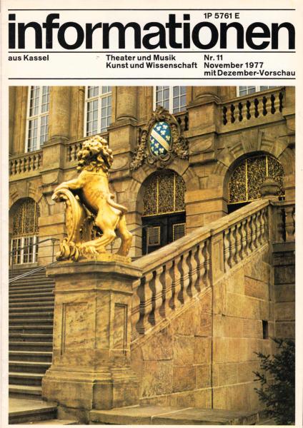 Informationen aus Kassel ; Nr. 11, November 1977 (mit Dezember - Vorschau)