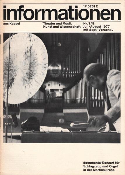 Informationen aus Kassel ; Nr. 7 / 8, Juli / August 1977 (mit Sepember - Vorschau)