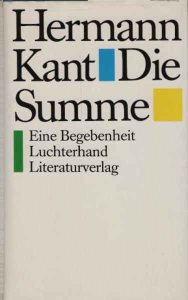 Die Summe : e. Begebenheit