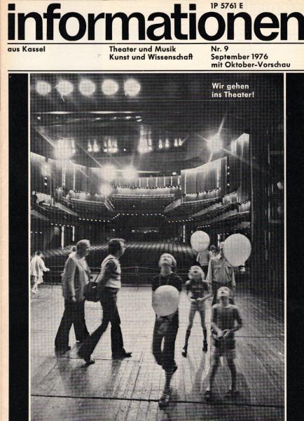 Informationen aus Kassel ; Nr. 9, September 1976 (mit Oktober - Vorschau)