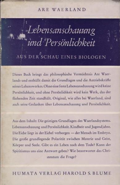 Lebensanschauung und Persönlichkeit : Aus d. Schau e. Biologen