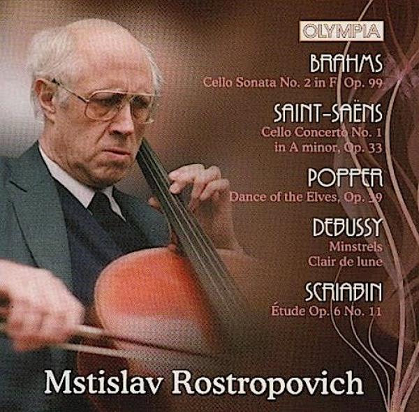 Mstislav Rostropovich - Brahms, Saint-Saëns, Popper, Debussy, Scriabin