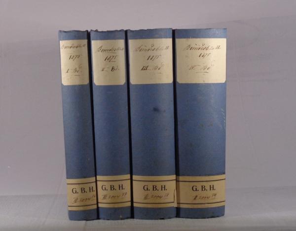 Bundesblatt schweizerischer Eidgenossenschaft. Jahrgang 1875, 4 Bände
