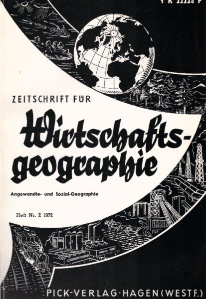 Zeitschrift für Wirtschaftsgeographie. Heft 2, 16. Jahrgang.