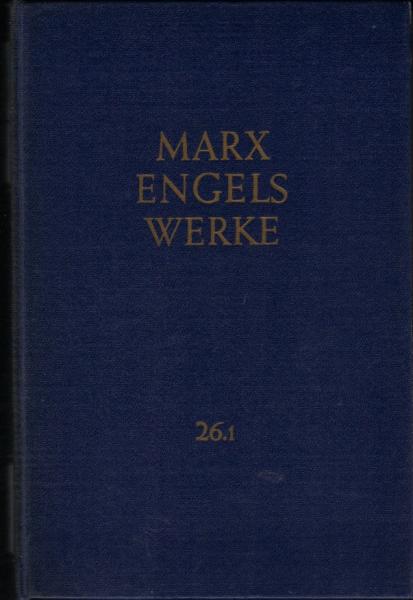 Werke, Teil: Bd. 26., Theorien über Mehrwert / T. 1.