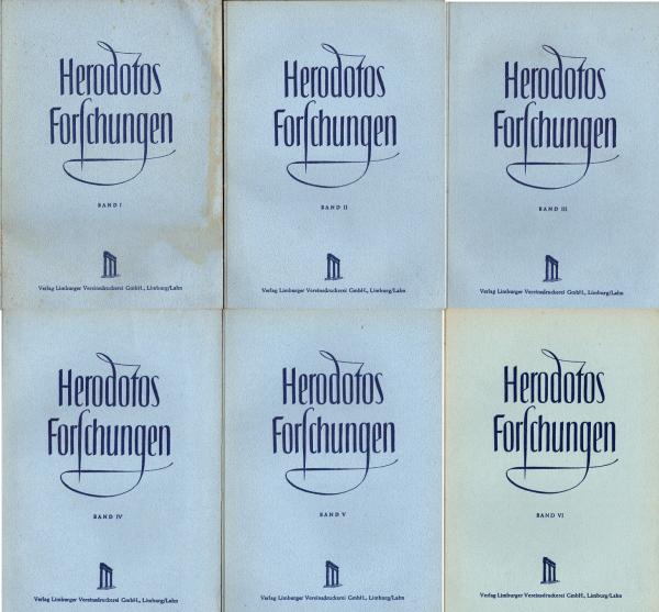 Herodotos Forschungen. 6 Bände.