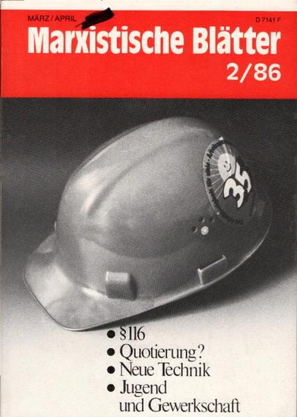 Marxistische Blätter; Heft 2 / 86