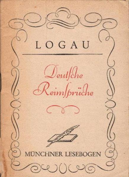 Deutsche Reimsprüche (= Münchner Lesebogen; 113)