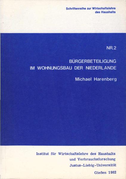 Bürgerbeteiligung im Wohnungsbau der Niederlande