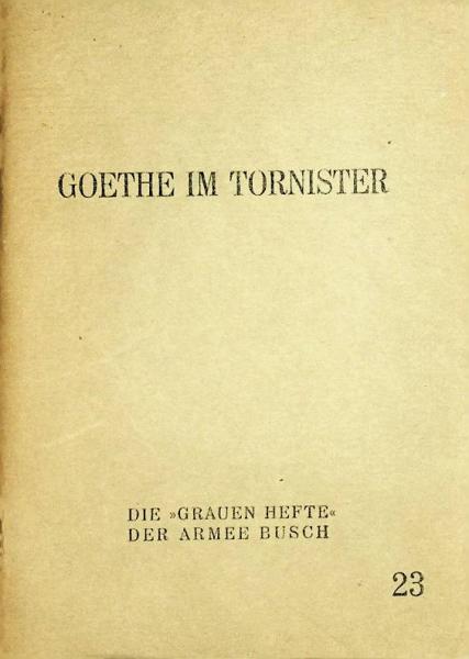 Goethe im Tornister
