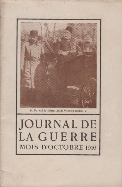 Journal de la guerre. Mois D´October 1916.