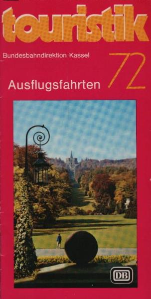 touristik. Ausflugsfahren 1972. [Prospekt]