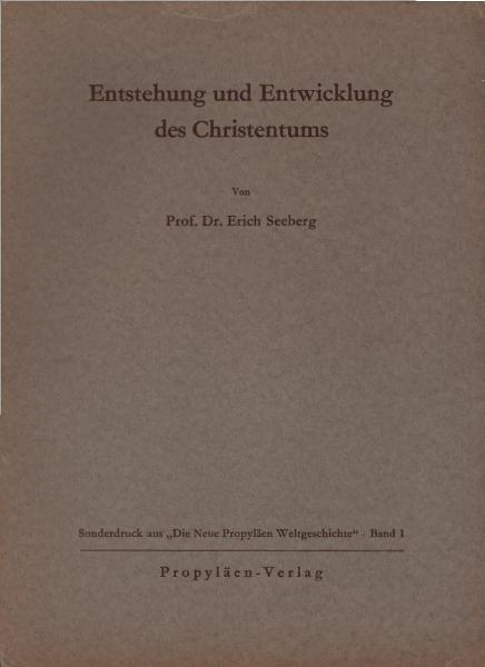 Entstehung und Entwicklung des Christentums bis zum Aufbau der antiken Reichskirche.