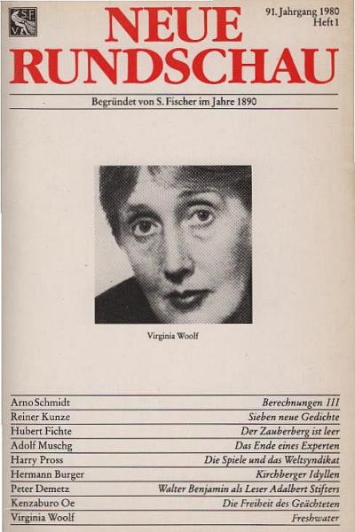 Neue Rundschau; Teil: Jg. 91. 1980, H. 1.