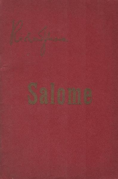 Salome : Drama in einem Aufzuge nach Oscar Wilde's gleichnamiger Dichtung.