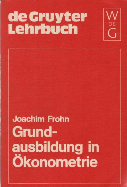 Grundausbildung in Ökonometrie.