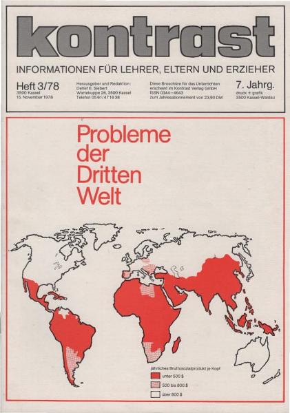 kontrast : Informationen für Lehrer, Eltern u. Erzieher ; Heft 3 / 78