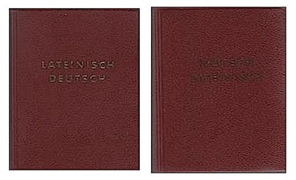Junckers Kleinwörterbuch; 2 Bde., Lateinisch - Deutsch ; Deutsch - Lateinisch.