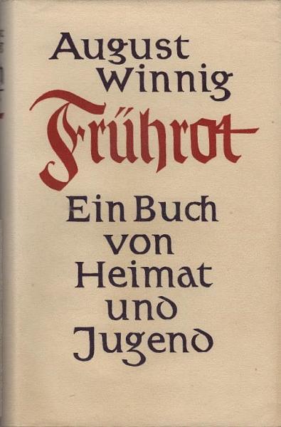 Frührot : Ein Buch v. Heimat u. Jugend.