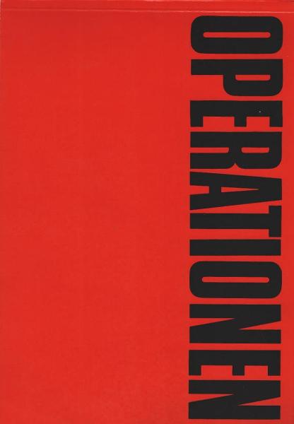 Operationen im Museum Fridericianum Kassel : 16. 7. - 11. 10. 69; Dokumentation, Arbeitstagebuch; Realisation von Ideen, Programmen u. Konzeption in Raum, Environment, Objekt, Licht, Film, Kinetik, Bild, Ton, Spielaktion.