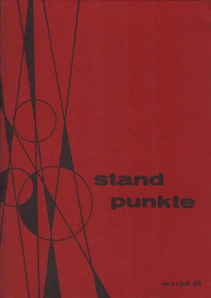 Standpunkte. Zeitschrift der Jungsozialisten Kassel-Stadt; Nr. 1/Juli 1965.