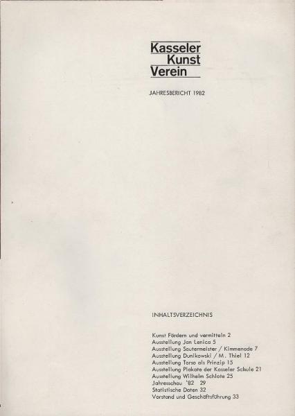 Jahresbericht 1982