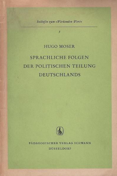 Sprachliche Folgen der politischen Teilung Deutschlands.