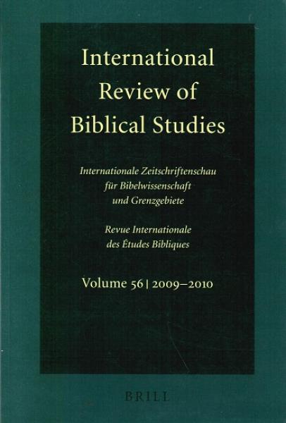 International Review of Biblical Studies. Volume 56, 2009 - 2010.