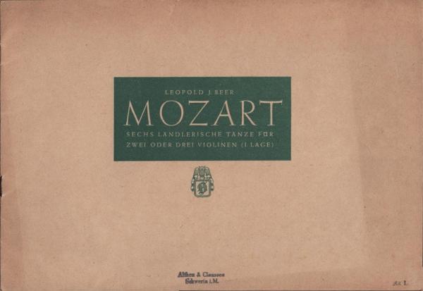 Sechs kleine Tänze für zwei oder drei Violinen (I. Lage).