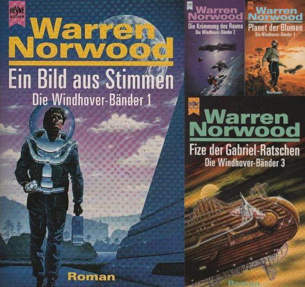 Die Windhover-Bänder 1-4 ; 1., Ein Bild aus Stimmen / 2., Die Krümmung des Raums / 3., Fize der Gabriel-Ratschen / 4., Planet der Blumen