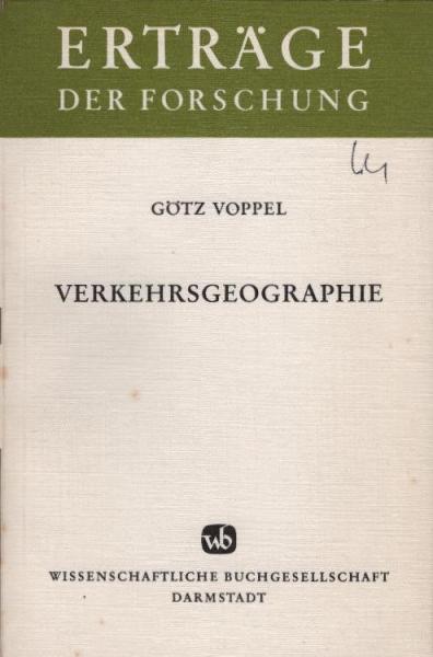 Verkehrsgeographie.