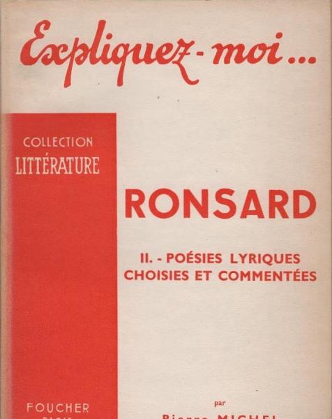 Ronsard : poésies lyriques