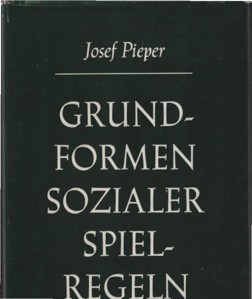 Grundformen sozialer Spielregeln.