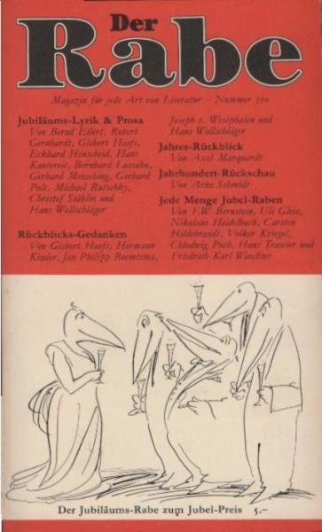 Der Rabe 500. Magazin für jede Art von Literatur.