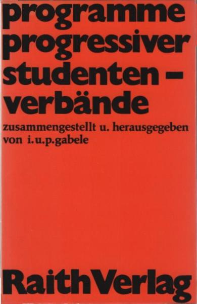 programme progressiver studentenverbände.