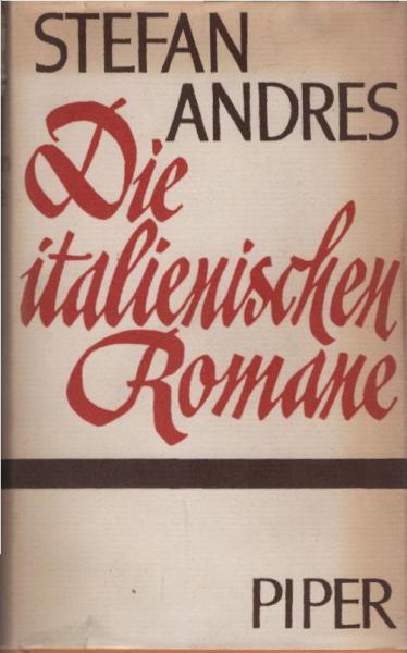 Die italienischen Romane.