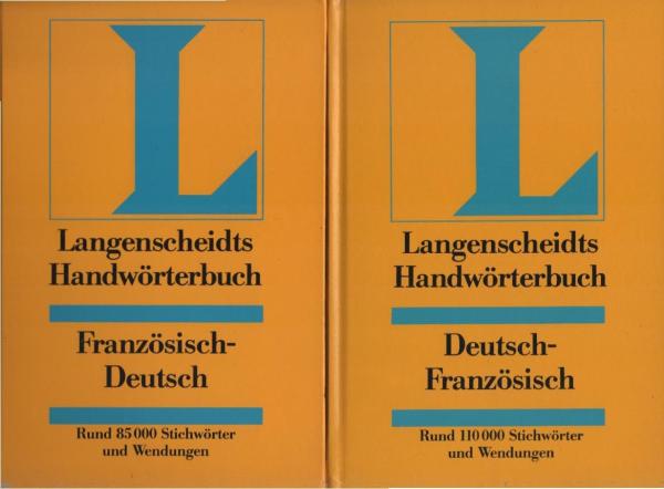 Langenscheidts Handwörterbuch Französisch. 2 Bände.