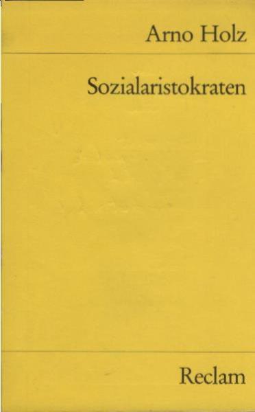 Sozialaristokraten : Komödie.