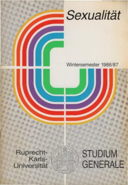Sexualität : Vorträge im Wintersem. 1986.
