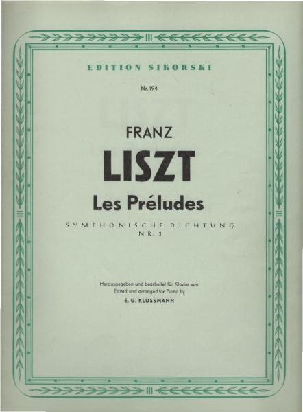 Les préludes symphon. Dichtung Nr. 3.