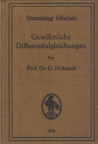 Gewöhnliche Differentialgleichungen.