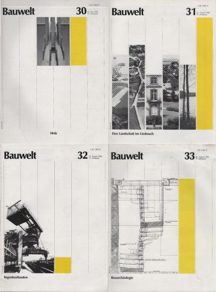 Bauwelt. 79. Jg., 1988, H. 30 - 33.