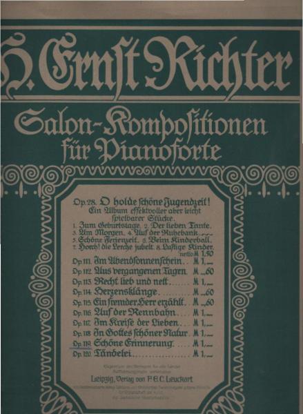 Salon-Kompositionen für Pianoforte.