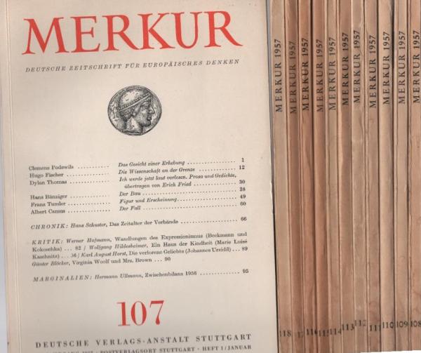 Zeitschrift: Merkur : Deutsche Zeitschrift für europäisches Denken, 11. Jahrgang 1957, Hefte 1-12